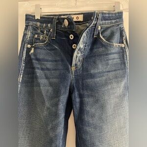 AMO Women’s Blue Denim Lover Jean, Revolve Jean, NWOT, Size 24, Color: Knockout